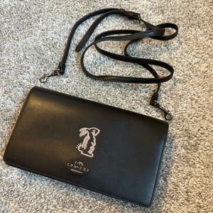 Coach x Selena Gomez Special Edition Small Bunny Foldover Crossbody Clutch Purse